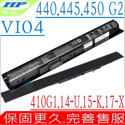 惠普 VI04 電池 適用 HP ENVY 14-U,14-V,15-K,15-X,17-X,17-F 15-K000~15-K099,15-X000~15-X099 17-X000~17-X099,17-F000~17-F099 HSTNN-DB6K,G6E88AA,756479 440 G2,445 G2,450 G2 VI04,HSTNN-DB61