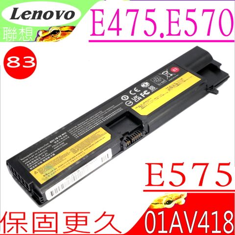 LENOVO E570 電池-聯想 ThinkPad E475,E570, E575,E570C,01AV415 ,01AV417,01AV418 ,01AV450,SB10K97574,SB10K97575,SB10K97572,LENOVO 83,83+