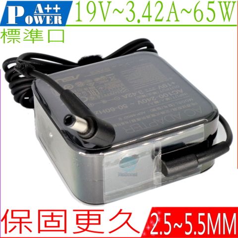 ASUS 19V 3.42A 65W 華碩 S56,S96,W1,W3,W5 X401,X402,X450,X451,X452,X455,X501 X51,X52,X53,X54,X555,X705,X751,V6 U1,U2,U3,U31,U41,U48,U58 U5,U6,V300,V400,V550,V551,V555,V6,VX1 T500,T550,M2N,M50,N10,N53,N43,N61 P31,P41,P45,P50,P55,P550,P450