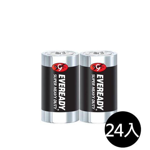 永備 【EVEREADY】1235SW2黑金鋼 碳鋅電池2號(C)24入盒裝(錳乾電池 黑錳電池 乾電池)