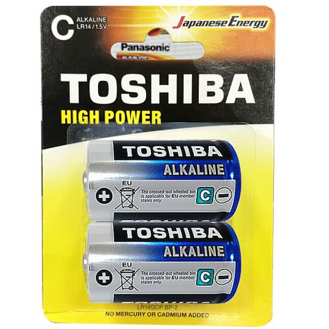 【東芝Toshiba】2號(C)鹼性電池4入(LR14 1.5V ALKALINE)