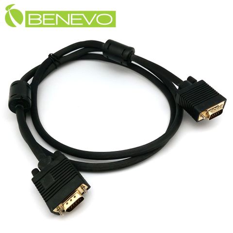BENEVO 1.5M 高畫質公對公VGA連接線(公對公, 3+6, 2919, 雙磁環)