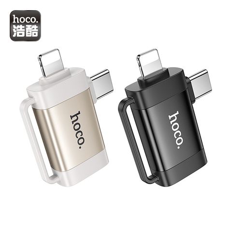 hoco. UA31F iP公/Type-C公轉USB母OTG二合一轉接頭