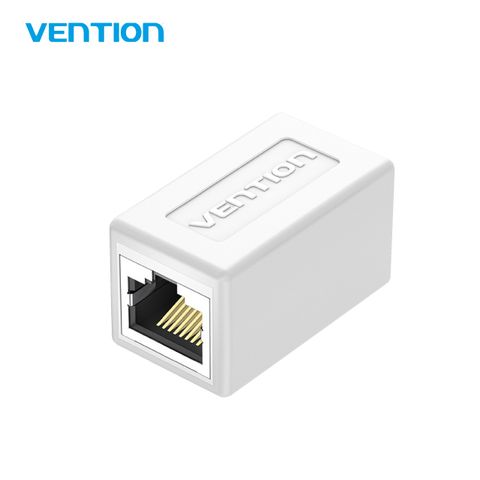 VENTION 威迅 PV系列 千兆網路線連接器 1入 白色 高速對接穩定延長即插即用 PVC環保外殼耐沖擊耐高溫耐低溫 金屬屏蔽曾保護不干擾