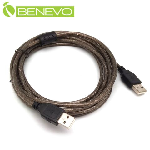 Benevo 專業級 3米 USB2.0 A公-A公 訊號連接線採128編金屬編織與磁環 (BUSB0301AMM)