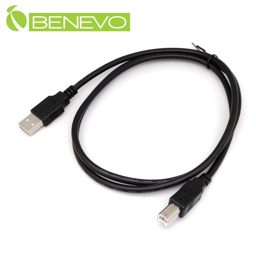  BENEVO 1米 USB2.0 A公-B公 高隔離連接線 (BUSB0100ABMB)