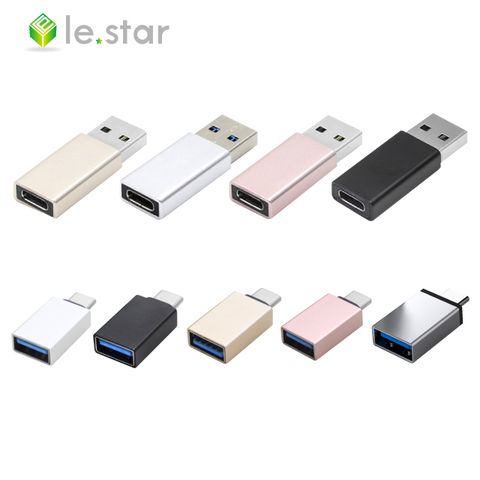 Lestar USB3.0 轉 Type-C / Type-C 轉 USB3.0 OTG 轉接頭 同時傳送資料與充電智能轉換設備 即插即用輕鬆連結擴充內存沒煩惱 支援手機OTG功能 可接讀卡機