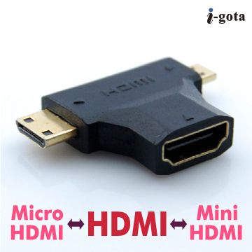 i-gota 愛購它  1.4b HDMI母-T型公 專用轉接器(AHDMIS-T)