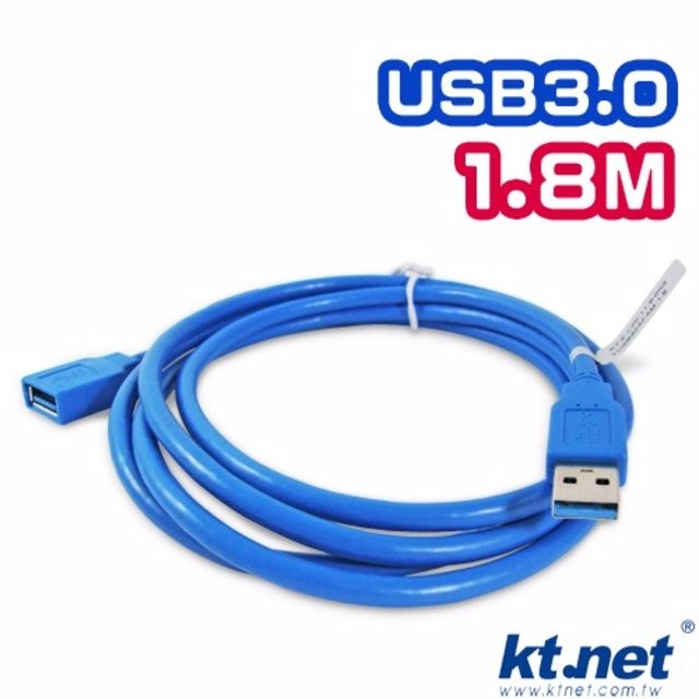 KTNET 廣鐸 USB3.0 A公轉A母 延長線 1.8米