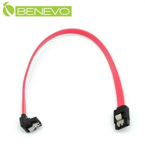 Benevo 下彎型 30cm SATA2.0訊號連接線 (BSATA0030MMD)