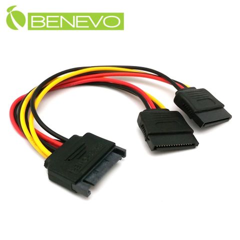 BENEVO SATA電源一分二連接線 (BPSATA102)