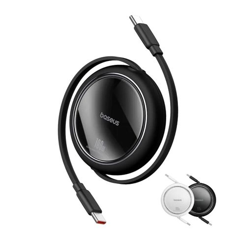 Baseus倍思 明鏡Mini系列 Type-C to Type-C 100w 伸縮收納 快速充電線 1m