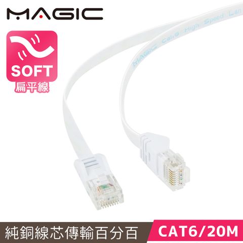 MAGIC 大視界 Cat.6 超薄 Hight-Speed 網路線 - 20M