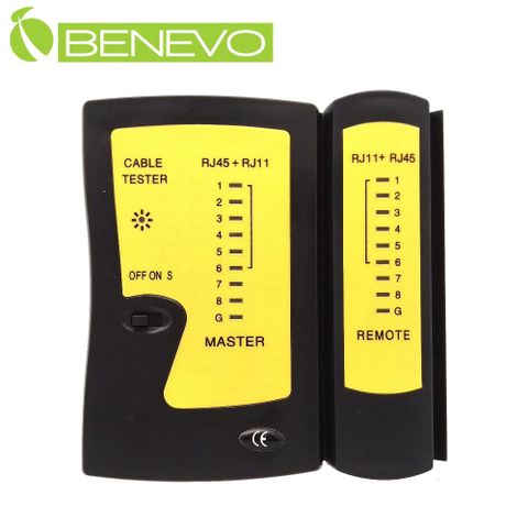 Benevo 多功能網路測線器 (RJ45/RJ12/RJ11) (BRJ45Tester黑)