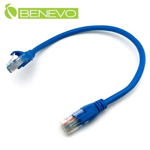 BENEVO 20cm Cat5e UTP純銅短網線/跳線