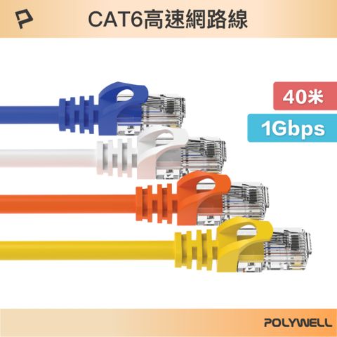 POLYWELL 寶利威爾 CAT6 網路線 /40M