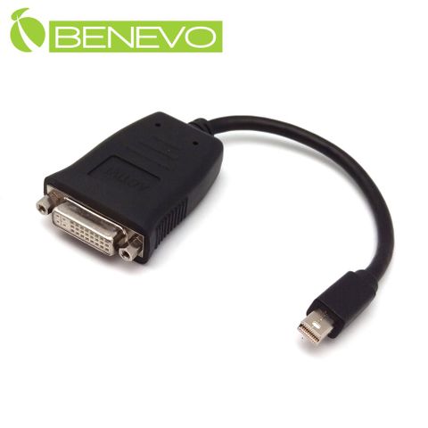 BENEVO主動式 mini DP轉DVI-D訊號轉換器，支援最多6螢幕顯示 (BmDP2DVIA)