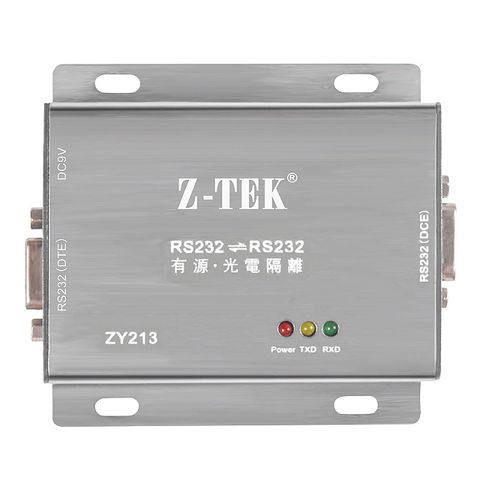 Z-TEK 力特 RS232 轉RS232 光電隔離器(ZY213)