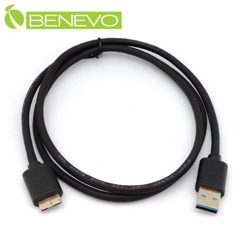 BENEVO 1米 USB3.0 A公(M)對Micro B公(M)高隔離連接線 (BUSB3100AMMCBMG)