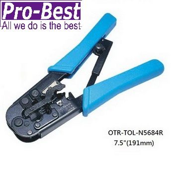 Pro-Best 柏旭佳  4P6P8P網路壓著鉗(OTR-TOL-N5684R)附棘齒