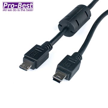 Pro-Best 柏旭佳 USB MINI5Pin轉MICRO B公 L=100CM