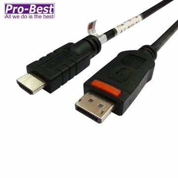 Pro-Best 柏旭佳 DisplayPort to HDMI轉接線-2M