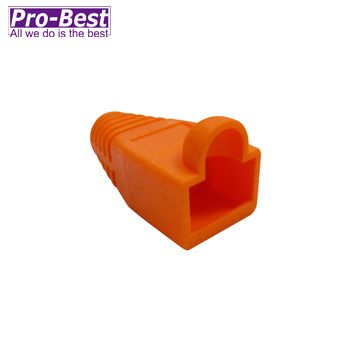 PRO-BEST Cat.6 網路接頭護套 (橘色)-100PCS