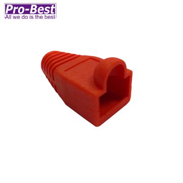 PRO-BEST Cat.6 網路接頭護套 (紅色)-100PCS