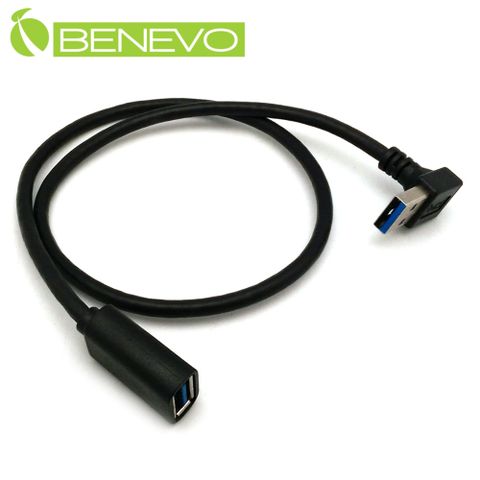 Benevo 上彎型 50cm USB3.0超高速雙隔離延長短線 (BUSB3050AMFU)