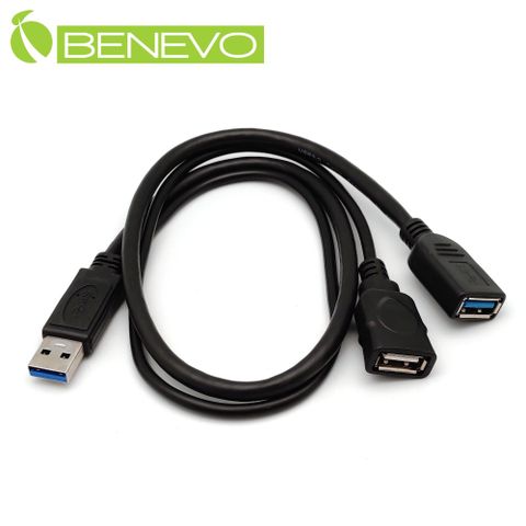 Benevo 50cm USB3.0轉成USB3.0+USB2.0分離與測試線 (BUSB3050AMF2)