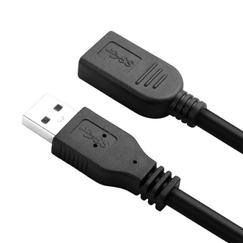 【易控王】1米 USB3.0公母延長線 PVC外被 耐高溫105度 鍍鎳插頭 (30-723-01)