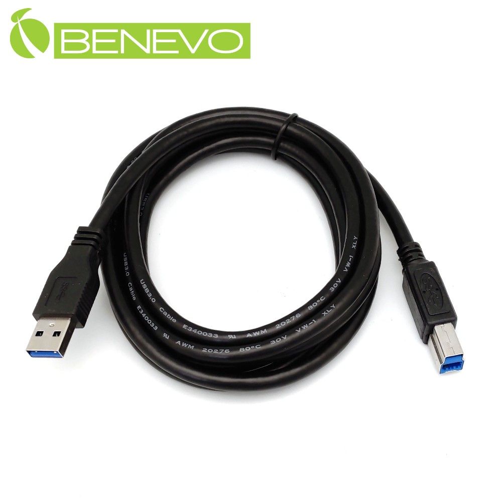 Benevo  1.8米 USB3.0 A公(M)對B公(M)高隔離連接線 (BUSB3180ABMB)