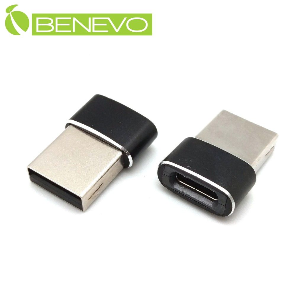 Benevo  USB2.0 A公轉Type-C母轉接頭 (BUSB2AMCFB)