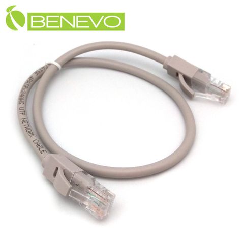 Benevo  50cm Cat5e UTP純銅短網線 [BCAT5001(50cm灰)]