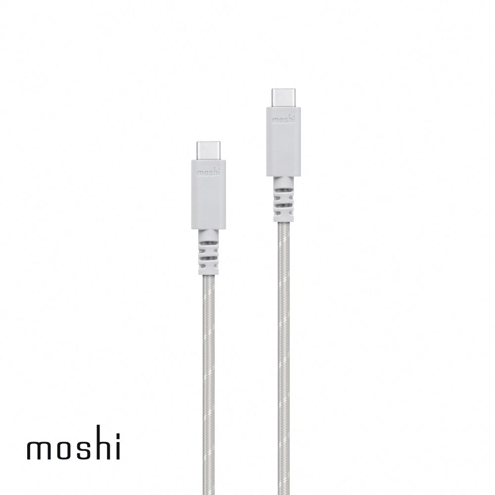 Moshi 摩仕 (2入組) Integra USB-C to USB-C (240W/480Mbps) 充電傳輸線 (1.2 m)