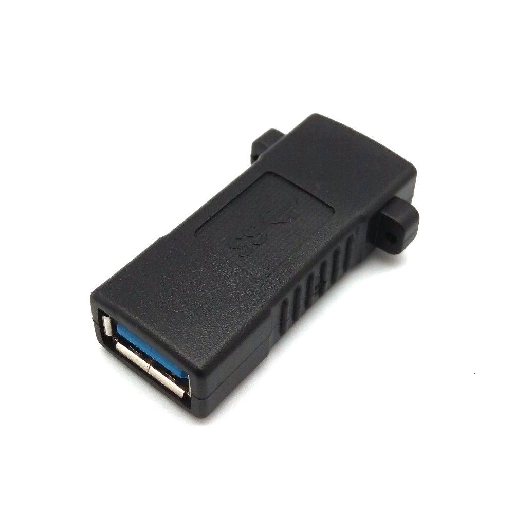 Benevo 可固定型 USB3.0 A母對A母中繼轉接頭 (BUSB3CPLR可鎖)