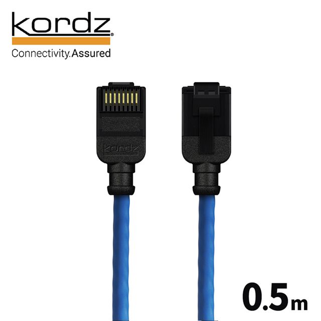 Kordz PRO CAT6 28AWG極細高速網路線 / 藍色0.5米