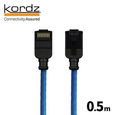 Kordz PRO CAT6 28AWG極細高速網路線 / 藍色0.5米