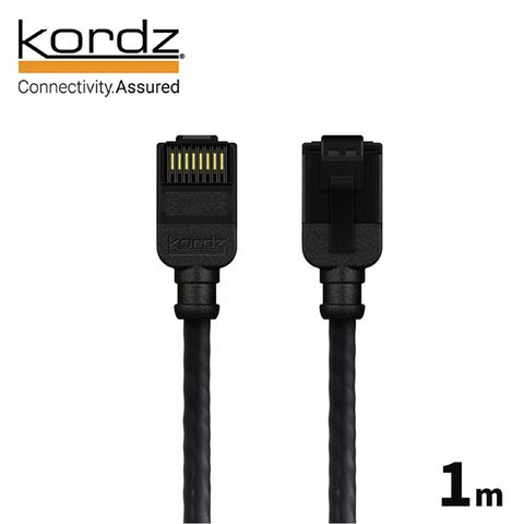 【Kordz】PRO CAT6 28AWG極細高速網路線 / 黑色1米