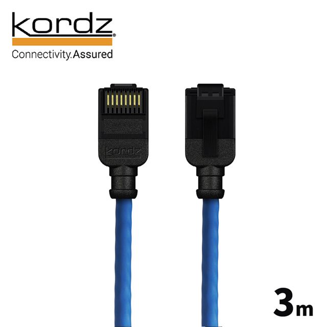 Kordz PRO CAT6 28AWG極細高速網路線 / 藍色3米