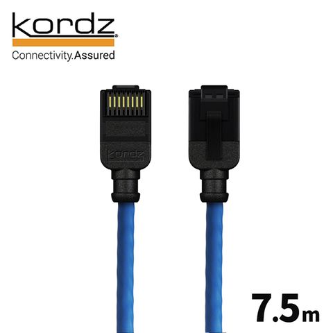 Kordz PRO CAT6 28AWG極細高速網路線 / 藍色7.5米