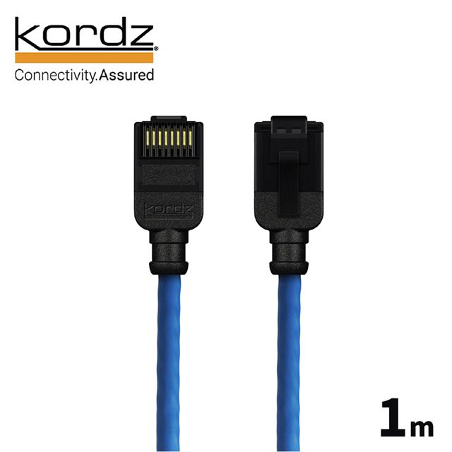 Kordz PRO CAT6 28AWG極細高速網路線 / 藍色1米