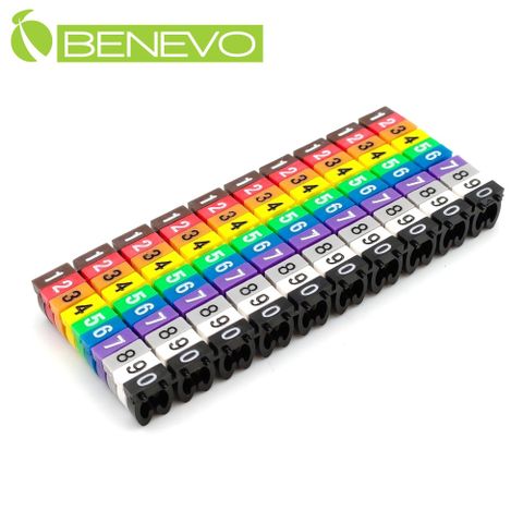 Benevo 線材編號套環組(0~9)線徑4~5.5mm (BCAT5Label09)