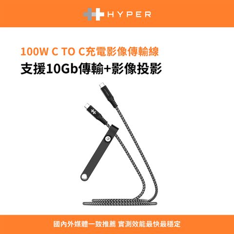 Hyper Drive C TO C 10Gbps+100W 充電影像傳輸線