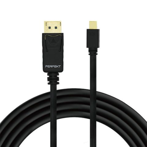 PERFEKT Mini DisplayPort 轉DP 影音訊號轉接線, 2m
