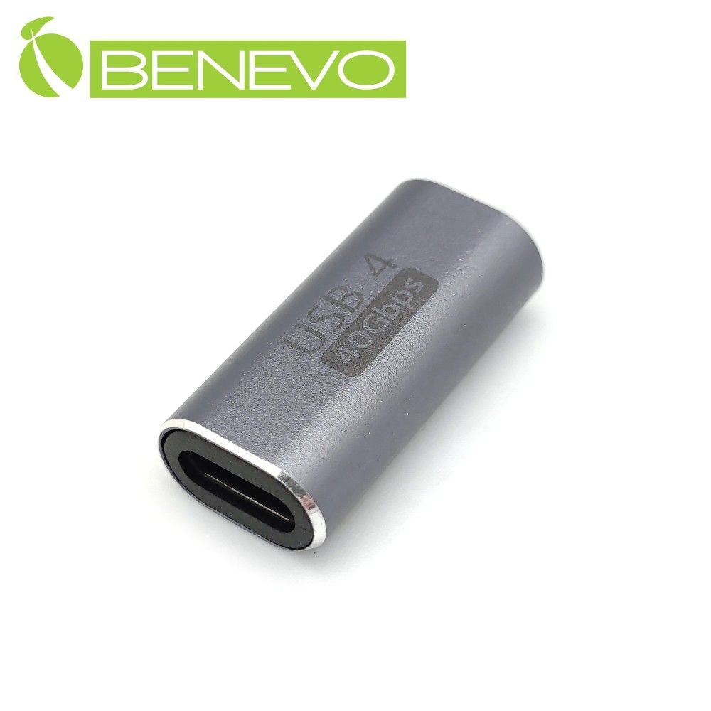  BENEVO USB4 Type-C 40Gbps 母對母轉接頭 (BUSB4CPLR)