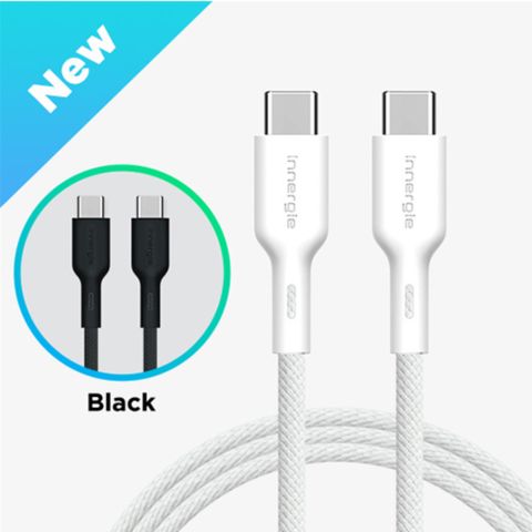 Innergie 100W C-C USB-C對USB-C充電線 1M 黑白兩色可選 (3年全球保固)