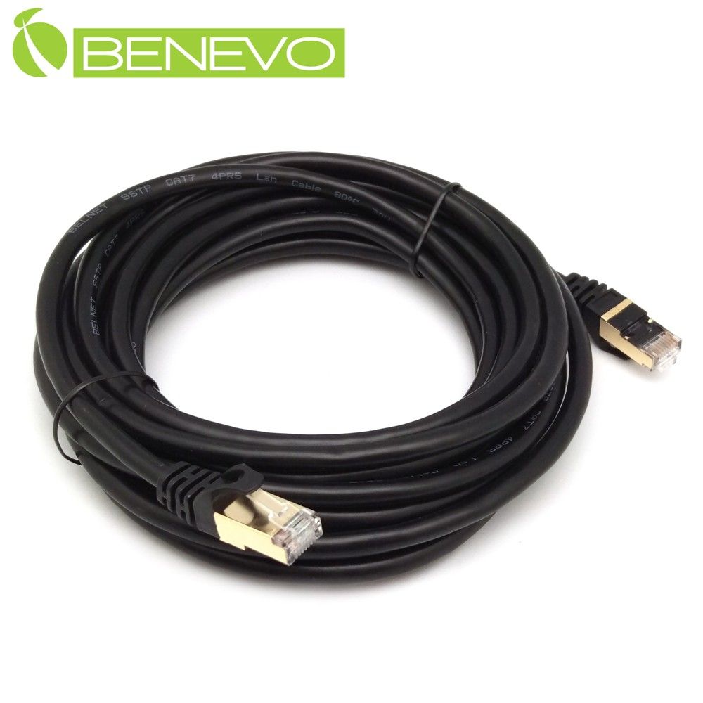 Benevo  5米 CAT7鍍金接頭超高速網路連接線 (BCAT7005)