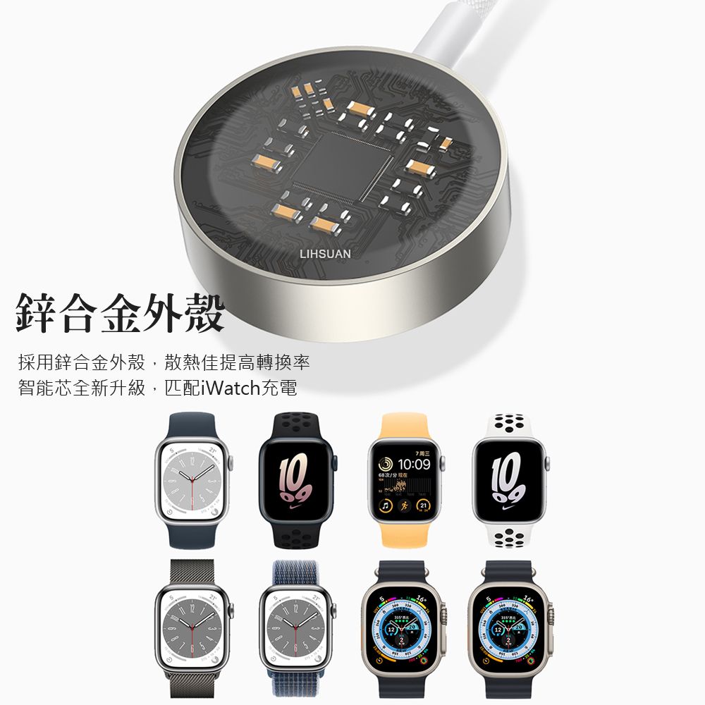 TOTU 一分二 Type-C TO Type-C/Apple Watch 9/8/7/6/5/4/3/2 Ultra 磁吸充電器充電線連接線 適用iPhone 15系列