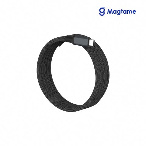 Magtame Type-C to Type-C 100W 圓線款 磁性快收納充電傳輸線-雷電版 1.5M